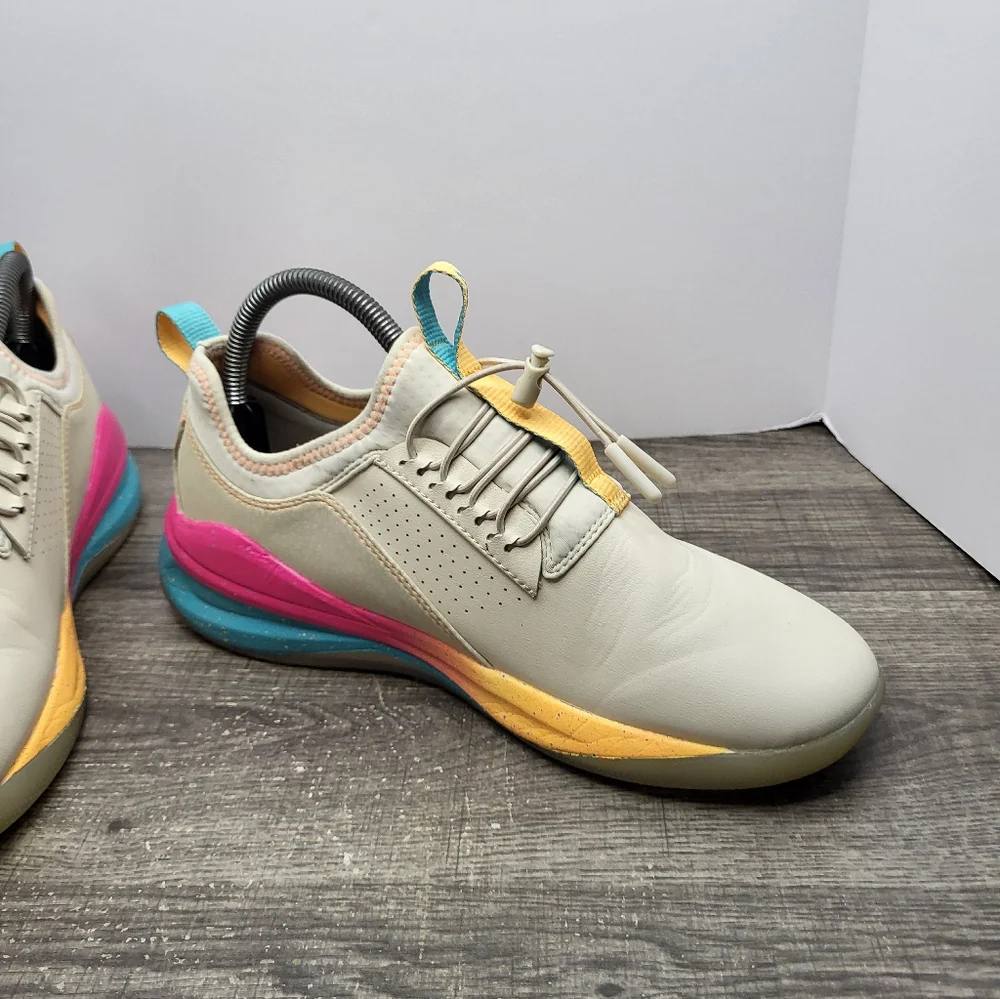 Clove Cream Pink Orange Solo Active Sneakers Women's Size 9 Nursing